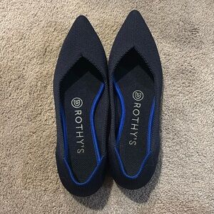 Rothy's "the point" flats. Washed several times but in great condition.
